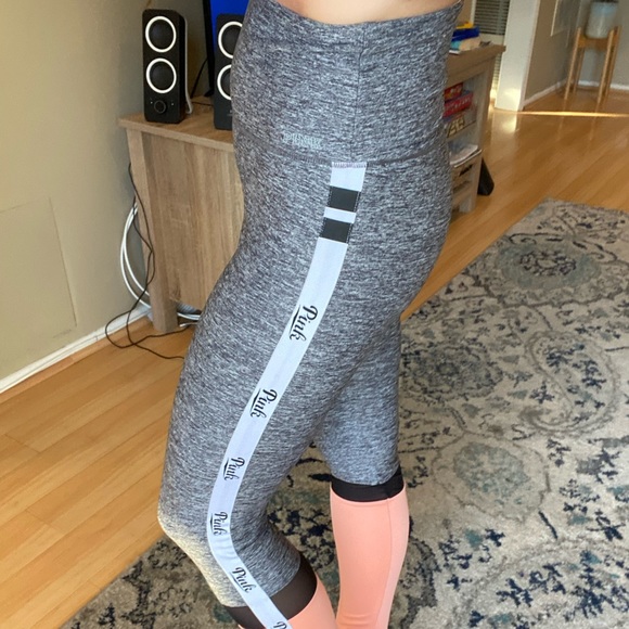 PINK Victoria's Secret Pants - PINK ultimate grey & pink leggings size S